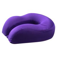 Getagift หมอนรองคอ Memory Foam รุ่น Premium Design เพื่อสุขภาพ  - สีม่วง