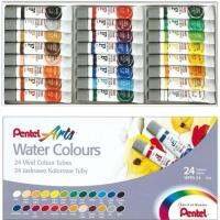 Pentel Water Colours WFRS-24 สีน้ำ เพนเทล : 24 สี ปริมาตรหลอดละ 5ml