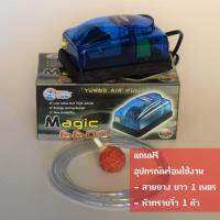 ปั้มลม ปั้มออกซิเจน 1 ทาง Magic 6600 แถมฟรีสายยางและหัวทรายจิ๋ว พร้อมใช้งาน