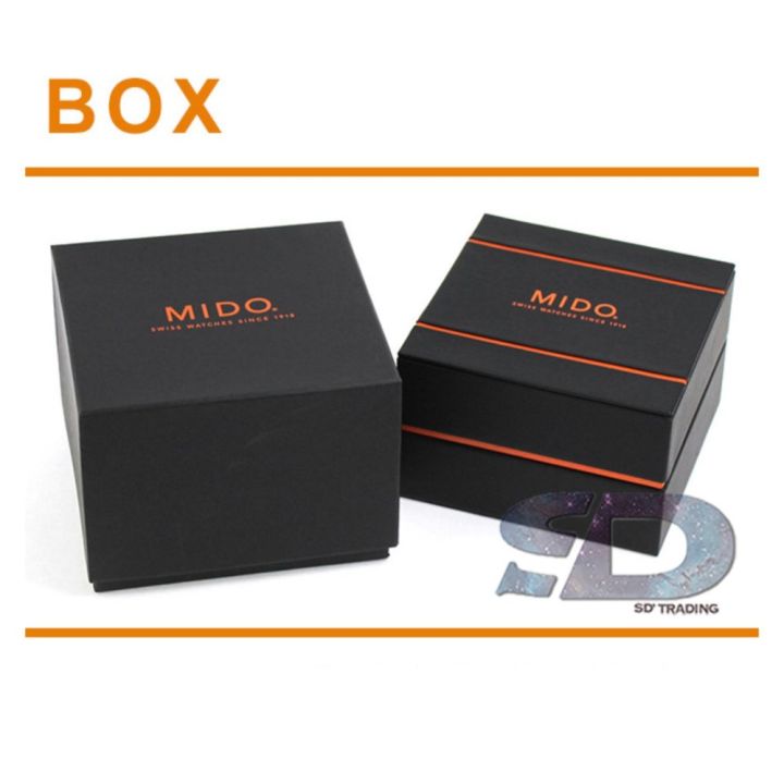mido-นาฬิกาข้อมือสำหรับผู้ชาย-multifort-two-crowns-automatic-diver-รุ่น-m005-930-11-060-00-silver-black-orange
