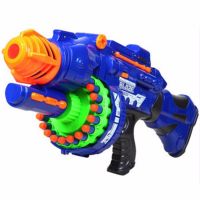 ปืนกลไฟฟ้ายิงกระสุนโฟม(ไม่มีอันตราย) Blaze Storm Kids Children Boys Girls Soft Dart Machine Bullet Battle Gun with 20 Foam Safety Bullets and 20 Suckers