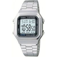 Casio นาฬิกาข้อมือ รุ่น A178WA-1A - สีเงิน