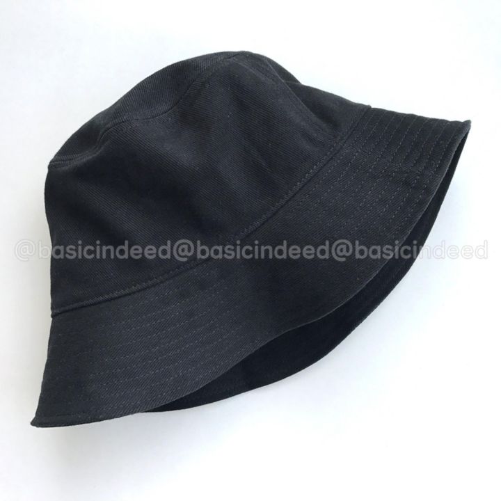 basic-indeed-หมวกบักเก็ตเนื้อหนานิ่ม-ดำ