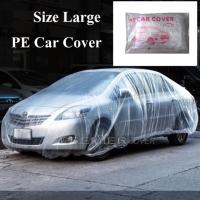 พลาสติกคลุมรถ เก๋งกลาง-ใหญ่ size Large Plastic Car Cover