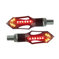 ไฟเลี้ยว LED 12V ลูกศร ไฟท้ายไฟเบรคในตัว 4 สาย 2 สี แต่ง แถม รีเลย์ไฟเลี้ยวปรับระดับ ไฟled12v ไฟled Kimhan Shop