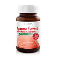 VISTRA Tomato Extract Plus Beta-Carotene วิสทร้า สารสกัดจากมะเขือเทศ (30 แคปซูล) 1 ขวด