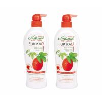 (2 ขวด) Mistine Fuk Kao Body Lotion โลชั่นบำรุงผิว มิสทีน เนเชอรัล สูตรฟักข้าว  500 ml.