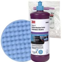 3M 06068 Perfect-It Ultrafine Machine Polish น้ำยาขัดเงาสีฟ้า 946 มล. + 05733 8" โฟมขัดเงาละเอียด 8นิ้ว (สีฟ้า) x1ชิ้น