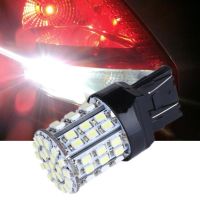 [Cheerfulhigh] 2 ชิ้น T20 W21W 7443 7440 LED 64-SMD 1206 ไฟท้ายไฟเบรก (สีขาว) (INTL) - INTL