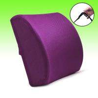 New เบาะรองหลัง รองนั่ง ที่พิงหลัง Memory foam แท้ ผ้าตาข่าย Premium Mesh fabric back cushion purple รุ่น CSA15 สีม่วง