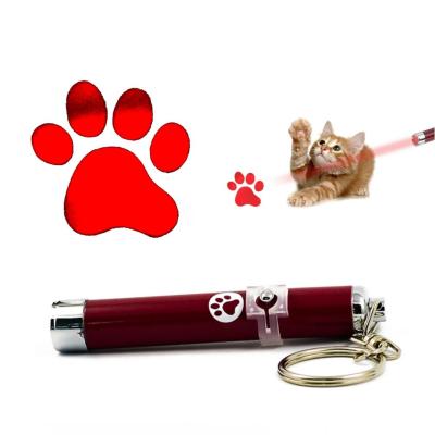G2G เลเซอร์ไฟ LED รูปเท้าน้องหมา ของเล่นสำหรับแมวและสุนัข เพื่อความสนุกสนาน สีแดง จำนวน 1 ชิ้น