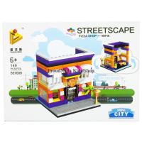 ProudNada Toys ของเล่นเด็กชุดตัวต่อเลโก้ร้านค้า PANLOS BRICK MINI CITY STREETSCAPE 149 PCS 657009