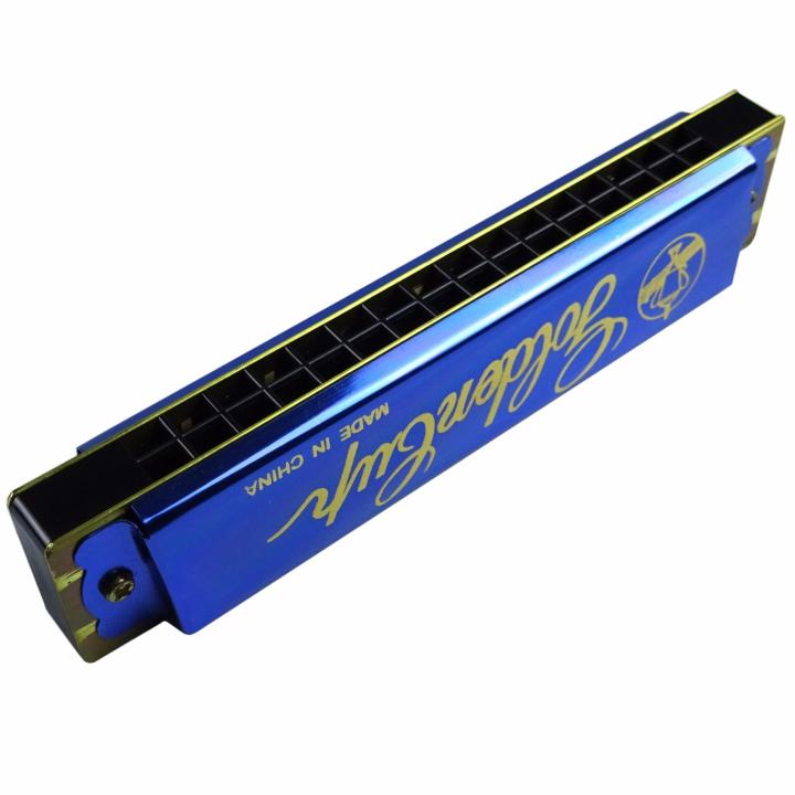 ul-ligolden-cup-ฮาร์โมนิก้า-16-ช่อง-แบบ-2-แถว-คีย์-c-รุ่น-jh016-1bl-สีน้ำเงิน-harmonica-key-c-li-ul