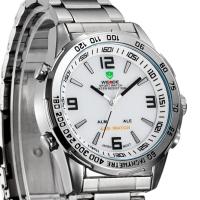 WEIDE – WH-1009-2: นาฬิกาข้อมือควอทซ์ 2ระบบ (เข็ม/LEDซ่อนใต้หน้าปัทม์)