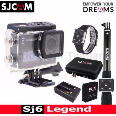 SJCAM SJ6 LEGEND 4K 16Mp เมนูไทย (BLACK) + Battery + DualCharger + BAG(L) + RemoteSelfie + RemoteBand (รับประกัน 1ปี)