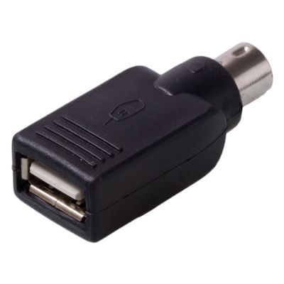 USB 2.0 A Female To PS/2 Male Mouse Adapter Convertor (สีดำ)