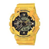 Casio G-Shock นาฬิกาข้อมือผู้ชาย สายเรซิ่น รุ่น GA-110,GA-110CM,GA-110CM-9A - สีเหลือง