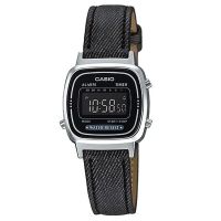 นาฬิกา รุ่น Casio นาฬิกาข้อมือผู้หญิง สายผ้า รุ่น LA-670WL-1BDF - Black ของใหม่ของแท้100% ประกันศูนย์เซ็นทรัลCMG 1 ปี จากร้าน MIN WATCH