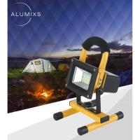 ALUMIXS โคมไฟสปอร์ตไลท์ เอลอีดี ฟลัดไลท์ สีเหลือง แบบพกพา ขนาด 10 วัตต์