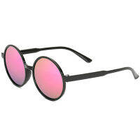 Fashion Sunglasses Retro Round Mirror แว่นกันแดดทรงกลม รุ่น F&amp;S-938(Purple)