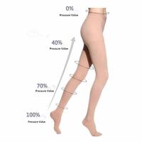 Medical Compression Stockings size L - Beige  (1 pair) Lady Compression 140 Den