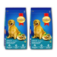 SmartHeart Dog Food Chicken &amp; Egg Flavor for Adult dog 3 kg.(2 units) อาหารสุนัขโต สมาร์ทฮาร์ท รสไก่และไข่ 3 กก. (2 ถุง)