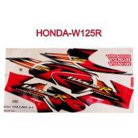 สติ๊กเกอร์ติดรถมอเตอร์ไซด์ สำหรับ HONDA-W125R  ปี2004 สีแดง