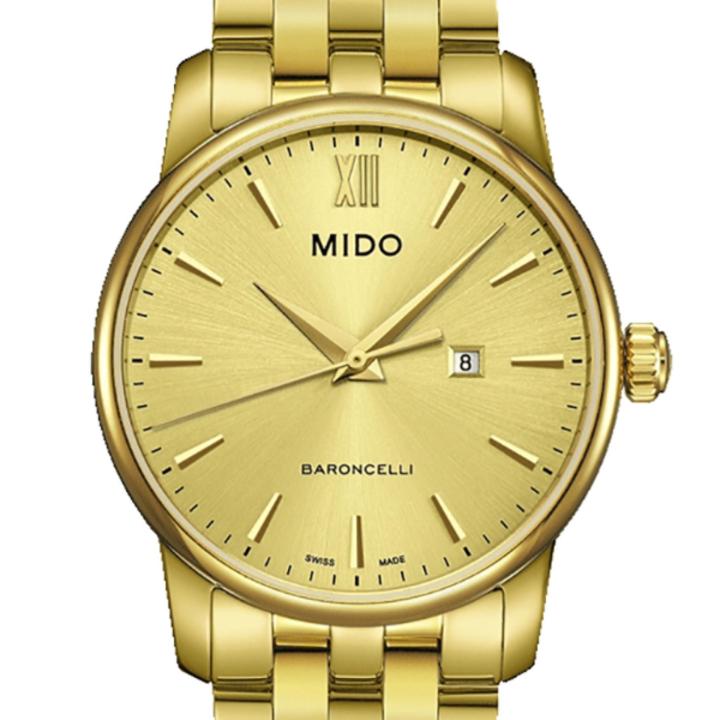 mido-baroncelli-ll-quartz-nbsp-mens-watch-boy-size-รุ่น-m013-210-33-021-00-nbsp-gold