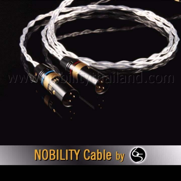 nobility-xlr-cable-รุ่น-shark-s-880xl-6n-occ-single-crystal-copper-silver-plated-ความยาว-1-5เมตร-สีเงิน-2-เส้น