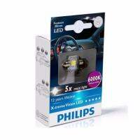 Philips หลอดไฟภายในรถ X-treme Ultinon LED Festoon 30 มม. 6000K โทนแสงสีขาว