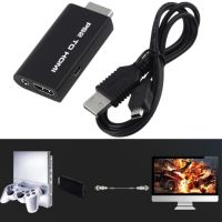 PS2 To HDMI Audio Video Cable Converter With 3.5mm Audio Output Monitor - intl