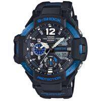 Casio G-Shock นาฬิกาข้อมือผู้ชาย สีดำ/น้ำเงิน สายเรซิ่น รุ่น GA-1100-2B