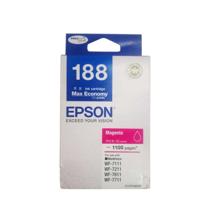 epson-188-magenta-t188390-หมึกพิมพ์อิงค์เจ็ต-สีม่วงแดง-จำนวน-1-ชิ้น-ใช้กับพริ้นเตอร์อิงค์เจ็ท-เอปสัน-workforce-wf-7111-7211-7611-7711