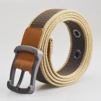 Matteo เข็มขัดผู้ชาย Mens Canvas Belt เข็มขัดผ้าแคนวาส 2137 (สีเทา)