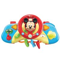 [คูปองลดเพิ่ม+เงินคืน] Disney Babydisney Baby Mickey Driver พวงมาลัย มิ้กกี้ เม้าส์ สีสันสดใสช่วยฝึกทักษะกล้ามเนื้อมือมัดเล็ก และทักษะด้านการมองเห็น ปุ่มกดมาพร้อมแสงไฟกระพริบ และเสียง