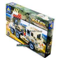 ProudNada Toys ของเล่นเด็กชุดตัวต่อเลโก้รถทหาร KAZI FIELD ARMY NO.KY84025 210 PCS