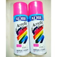 KOBEสีพ่นสเปรย์ สีเสปรย์ อะคริลิค สีชมพู สีสวยทนนาน  (2กระป๋อง)