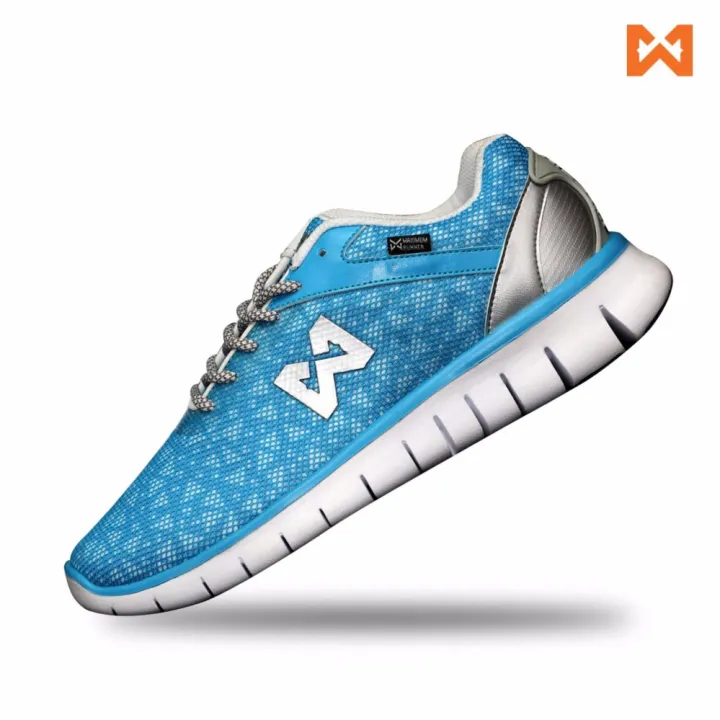 WARRIX รองเท้า MAXIMUM RUNNER WF-1302-LS (สีฟ้า-เงิน)
