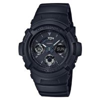 Casio G-Shock นาฬิกาข้อมือผู้ชาย สายเรซิ่น รุ่น AW-591BB,AW-591BB-1A (CMG) - สีดำ