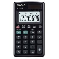 Casio เครื่องคิดเลข พกพา รุ่น SL-797TV-BK-W (Black)