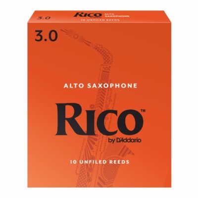 Rico ลิ้นอัลโต แซกโซโฟน กล่องส้ม Alto saxophone reeds orange box  NO.3 (กล่องละ 10 อัน)