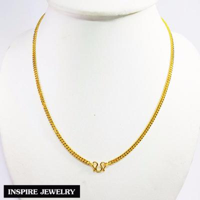 Inspire Jewelry ,สร้อยคอหุ้มทองแท้ 100% 24K   ขนาด 18 นิ้ว