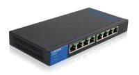 Linksys Unmanaged Switches PoE 8-port Gigabit (LGS108P) - Black