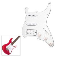 3-Ply SSH โหลด Pregrired Pickguard Humbucker รถกระบะสำหรับ Fender Strat ST กีตาร์ไฟฟ้าสีขาวมุก