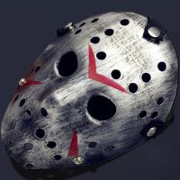 Jason หน้ากากเจสัน คืนโหด ศุกร์ที่13 พันธุ์โหดสุด ๆ(สวมไส่ได้ มีสายรัด) สีเงิน