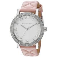 นาฬิกาข้อมือผู้หญิง Michael Kors White Sunray Dial Ladies Quilted Leather Watch MK2617