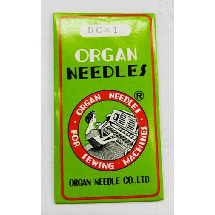 organ-needles-เข็มจักรโพ้ง-3-เข็ม-เข็มจักรเย็บผ้า-dc-no-90-14-10pcs-สีเงิน