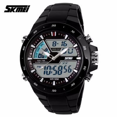 SKMEI นาฬิกาข้อมือผู้ชาย (ของแท้ 100% พร้อมกล่องครบเซ็ท) มัลติฟังชั่น สายเรซิน รุ่น SK1016