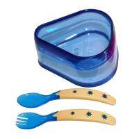 Baby Dipper : BDPBD-02 ชุดทานอาหาร 6oz. Bowl spoon/fork sets Mix Color