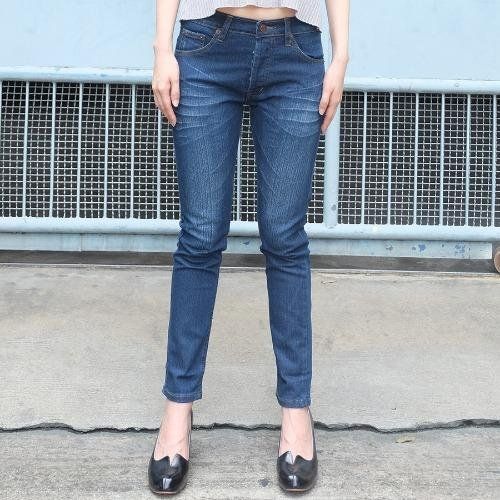 golden-zebra-jeans-กางเกงยีนส์หญิงลายหนวด-สีฟ้าขาเดฟ